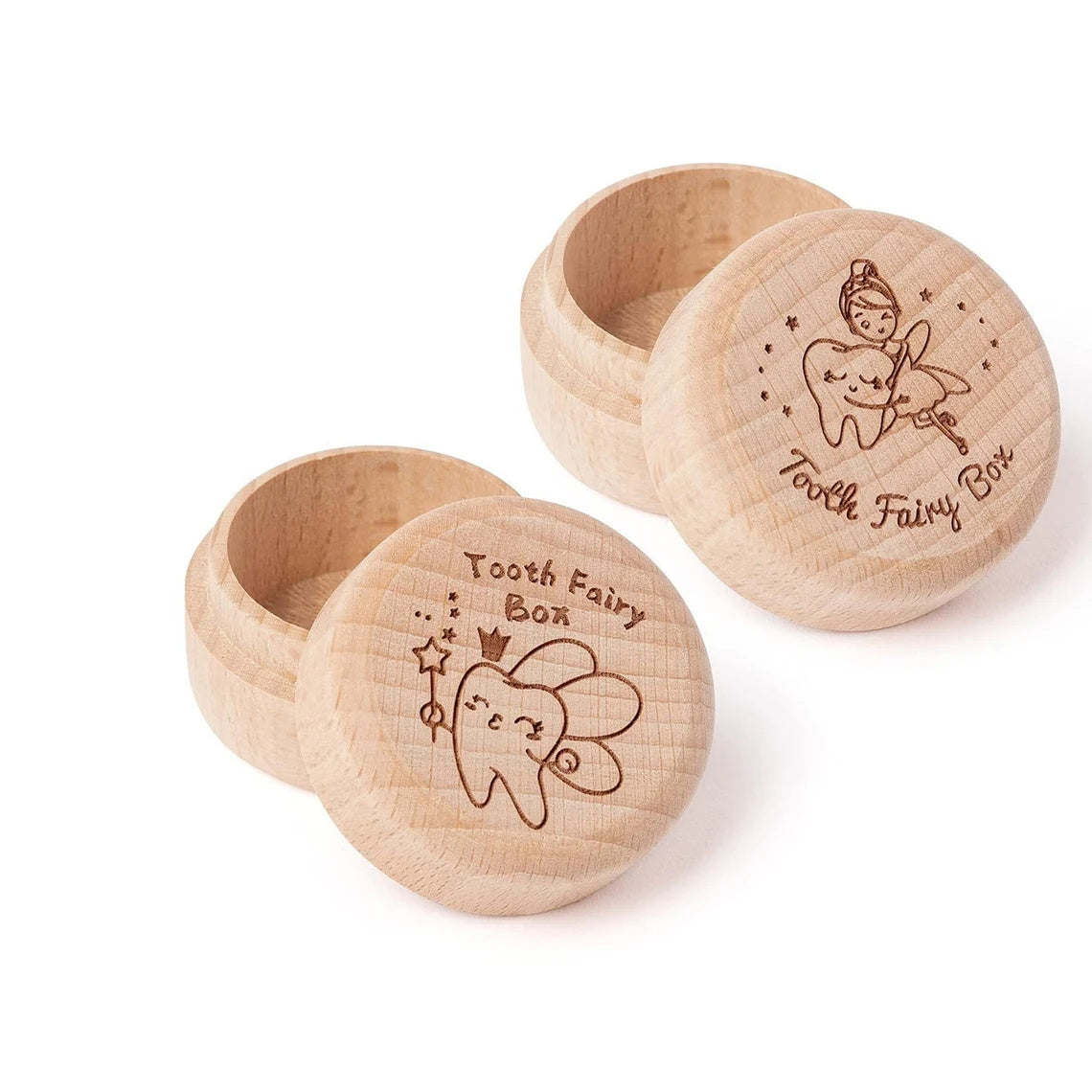 1 pcs Custom Wooden Baby Gift Tooth Fairy Box, Personalized First Birthday Gift, Engraved Keepsake Tooth Box for Baby, Tooth Holder, Keepsake Box