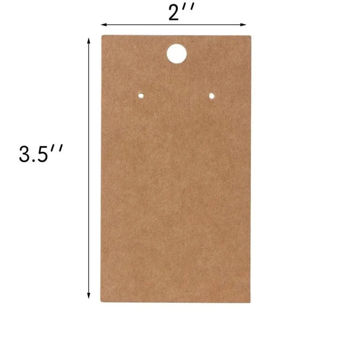 Personalized Kraft Earring Cards ,Display Cards With Holes ,Kraft Tags 2x3.5 Inch