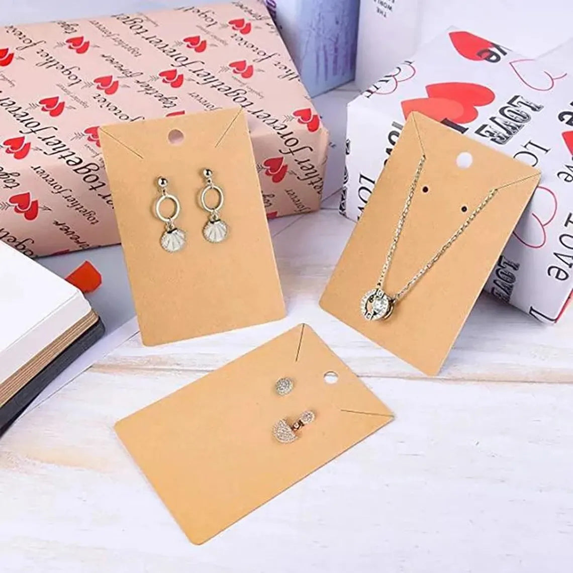 100-500pcs Customized Earring Cards With Your Logo And Text,Jewelry Display Cards / 2.5"x 3.5"
